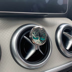 Car Diffuser Kit - Pewter Yoga Chakra - 30mm